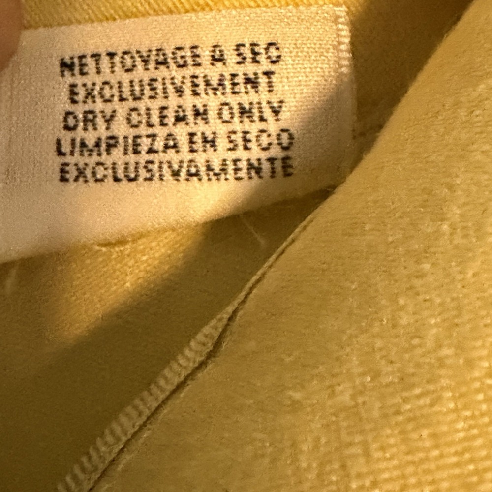 Hermès Paris Linen Trousers Yellow pockets Made in France‎ Size 38 EU - Picture 8 of 13